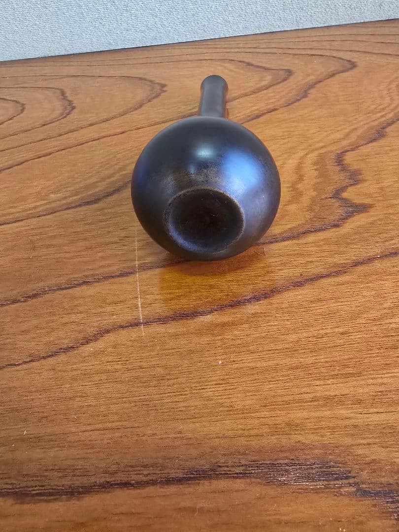 唐金花生　宮崎幽斎　１４代寒雉　未使用　ミニ花瓶