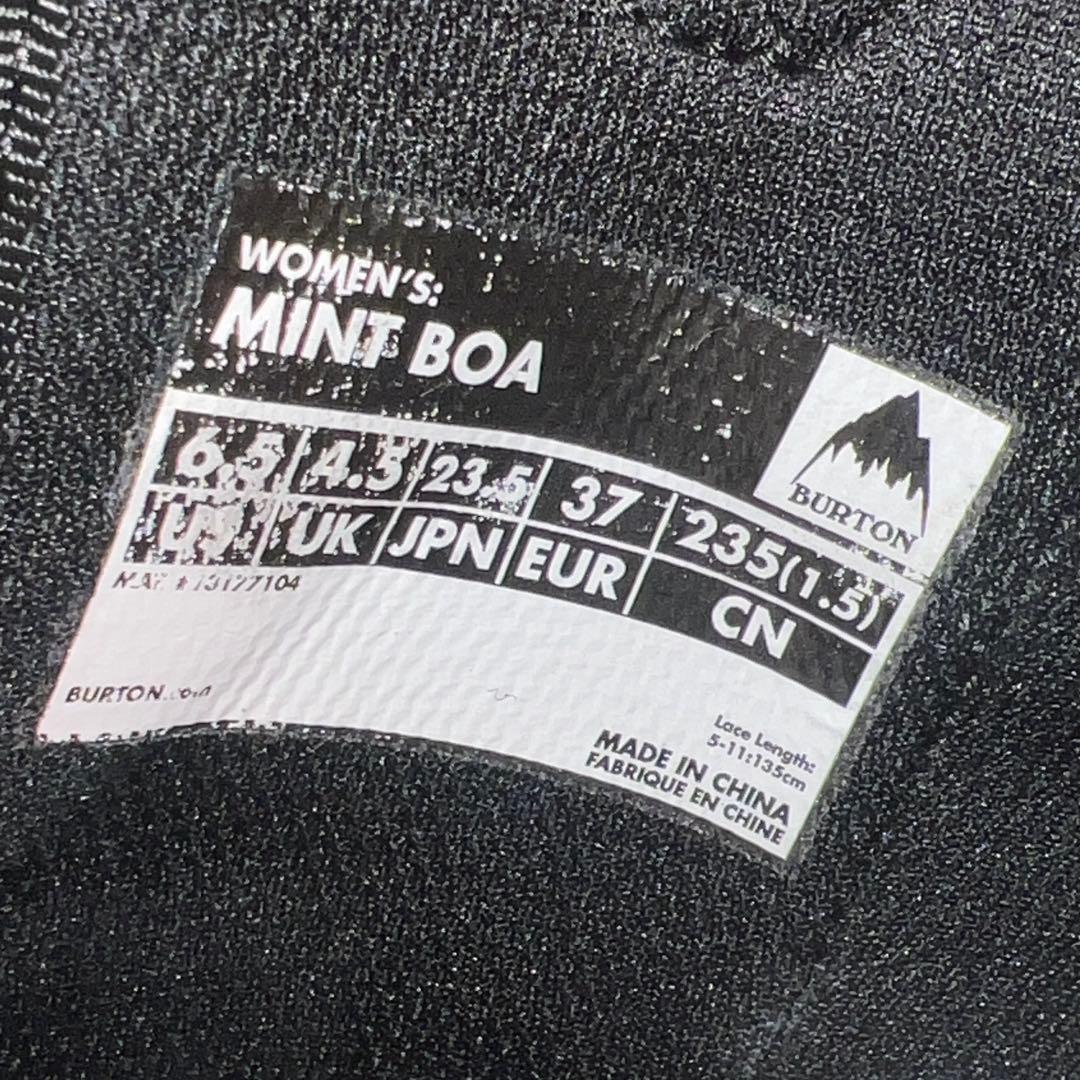 5回使用 23.5cm BURTON MINT BOA スノーボードブーツ