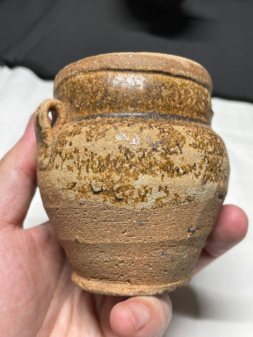 茶入。唐物茶入。唐時代。茶道具。古美術。骨董品。舊家蔵出し。希少。