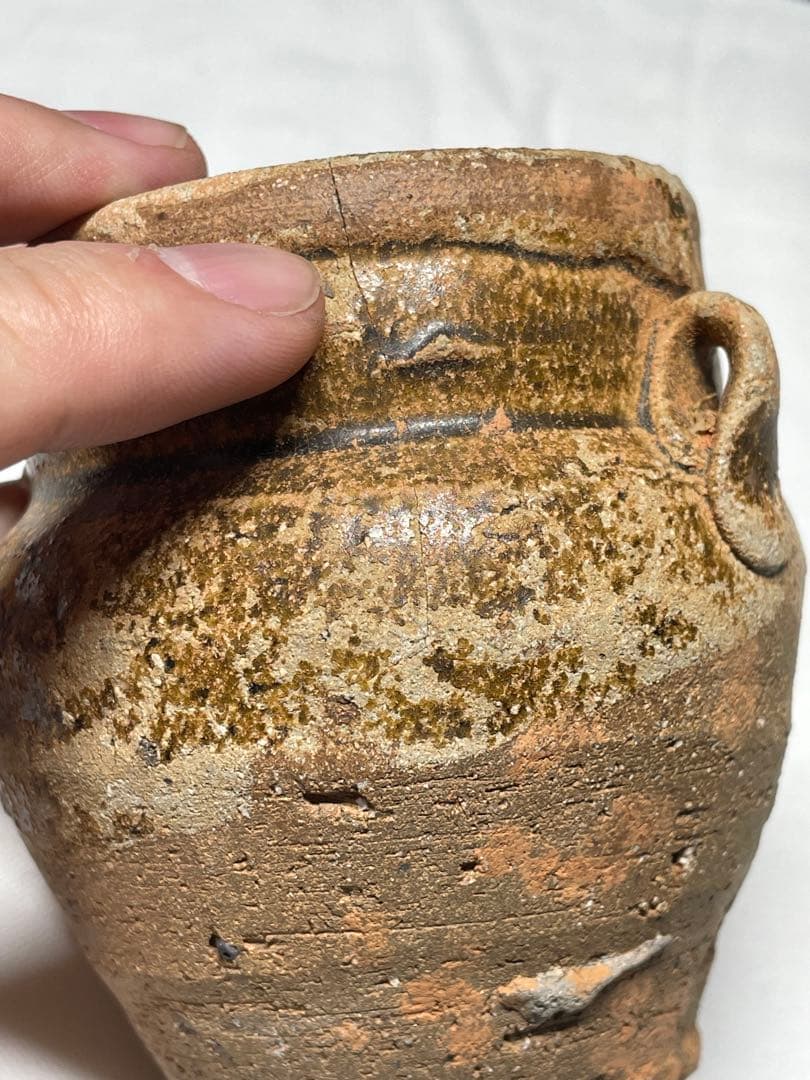 茶入。唐物茶入。唐時代。茶道具。古美術。骨董品。舊家蔵出し。希少。