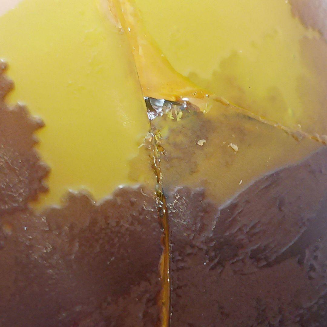 S189-2 エミールガレ 多層ガラス 湖畔文 花瓶 一輪挿し 難あり　HHH