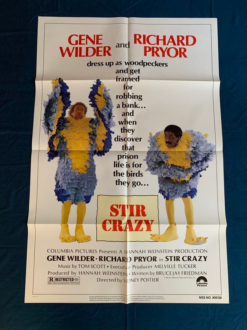 STIR CRAZY USオリジナル映画ポスター