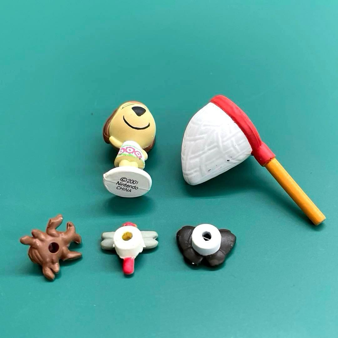 どうぶつの森 森をつくろう！ F-27 マロン 虫取り網 昆虫 フィギュア5種