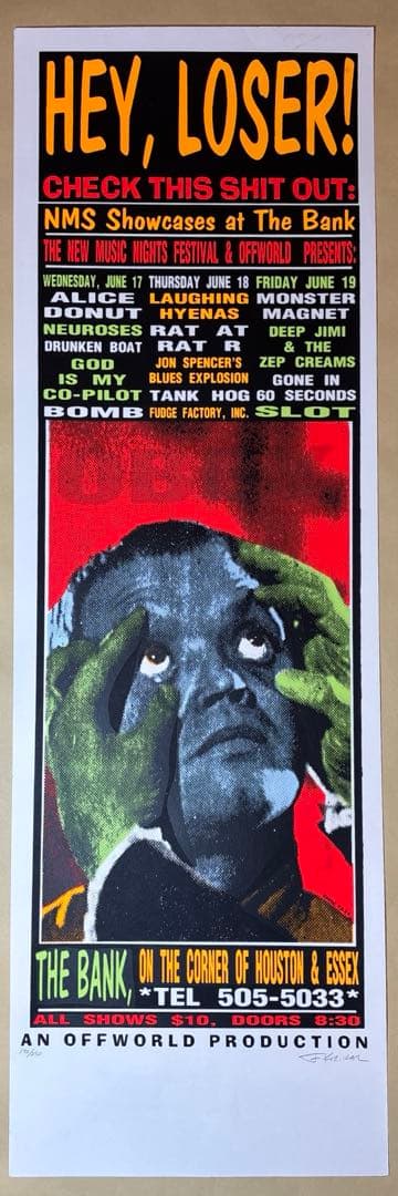 KOZIK HEY,LOSER! シルクスクリーンポスター