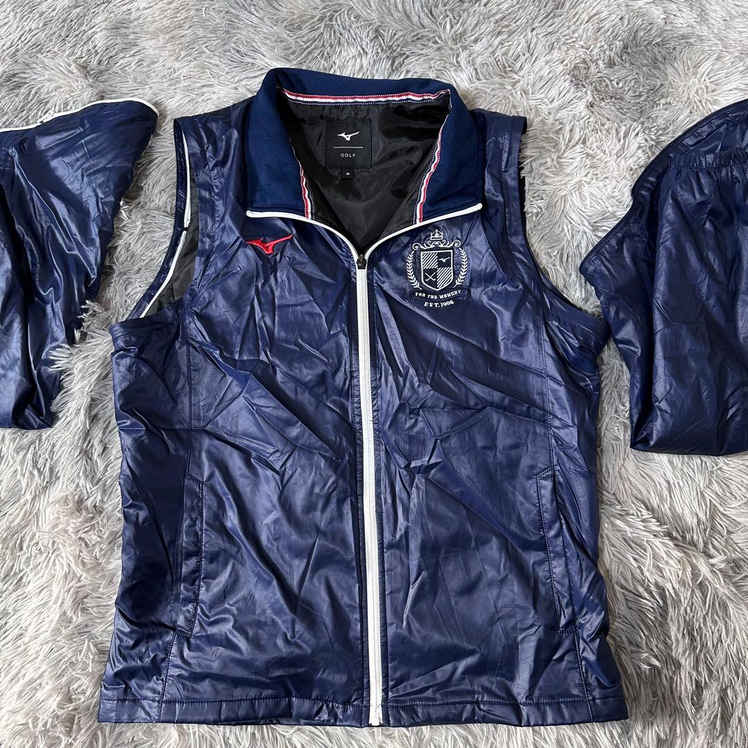 【MIZUNO】❣️美品❣️ゴルフウェア 2WAYムーブウォーマー Mサイズ
