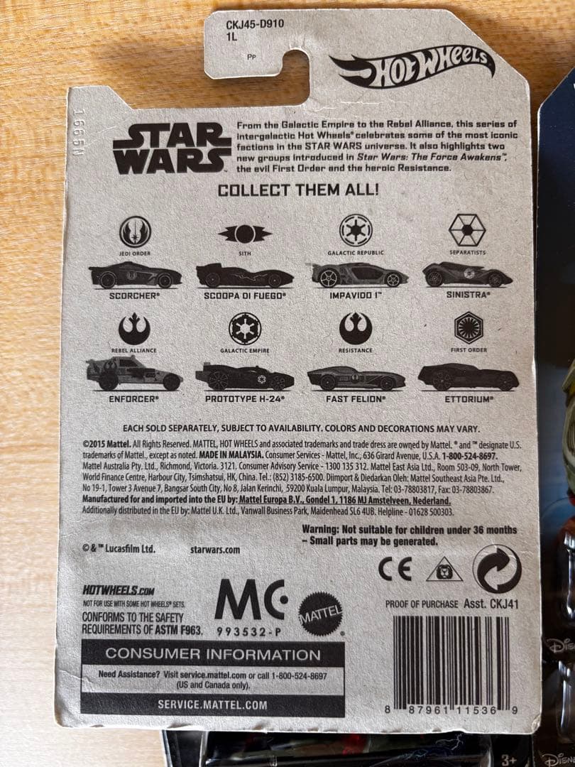 ホットウィール スターウォーズ　キャラクター