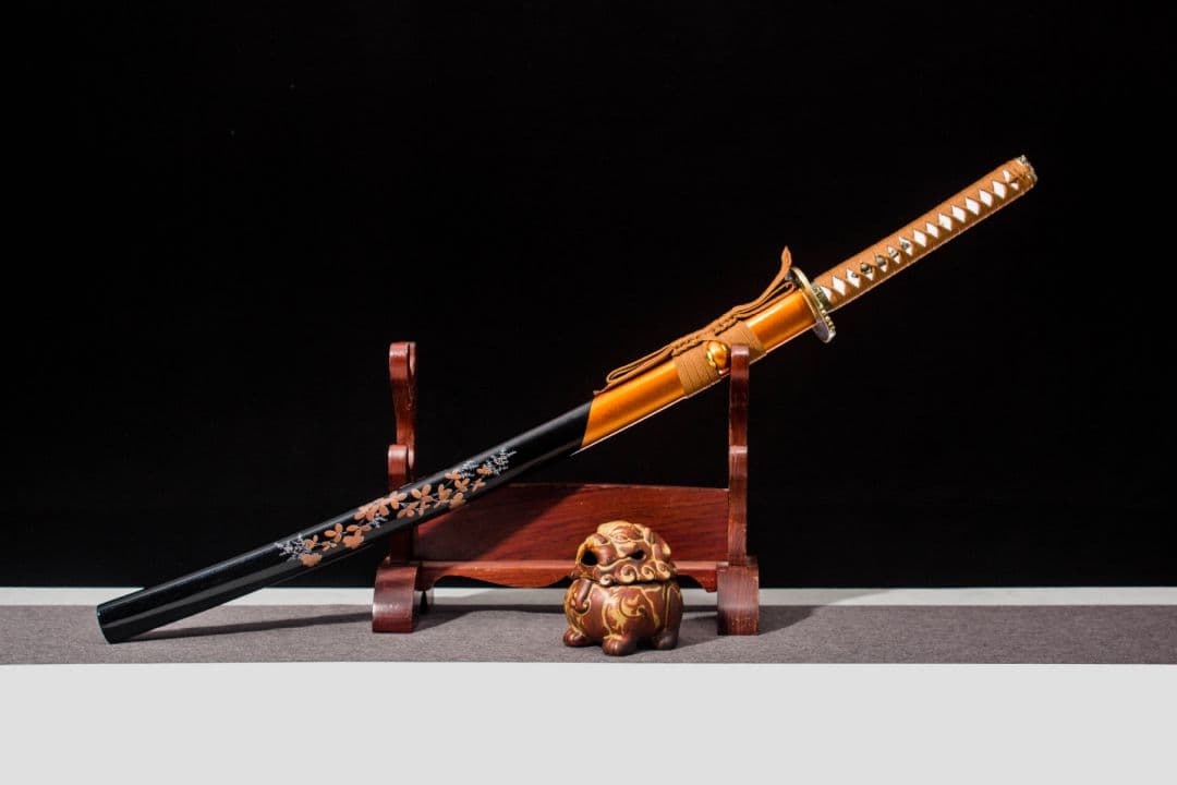 5046-武具 刀装具 日本刀　模造刀 居合刀 武士道 武蔵 鑑賞用 手鍛造打