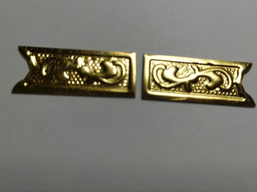 ★特別！☆26ｍｍｘ 100枚【唐草真鍮金具】 神輿、山車、祭り、飾り真鍮金具