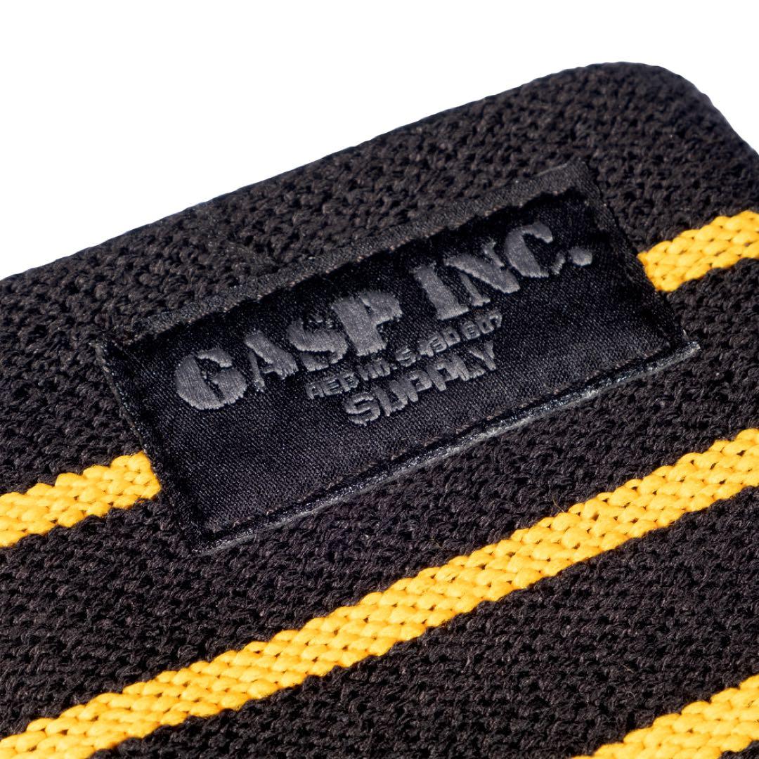 ウエイトトレーニング Gasp Elbow Sleeve, Black/Yellow 10inch