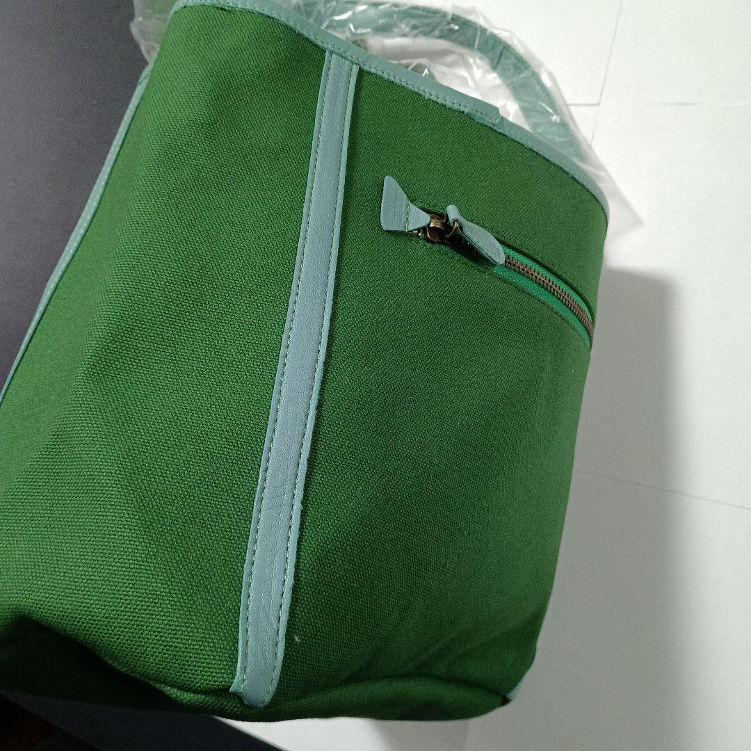 オレボレブラ，緑色 キャラクター刺繍 トートバッグ