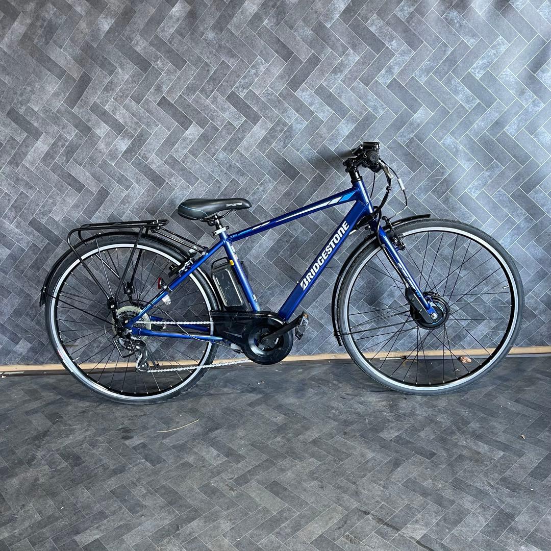 送料無料条件付 BRIDGESTONE 電動アシスト自転車 青バッテリーb200