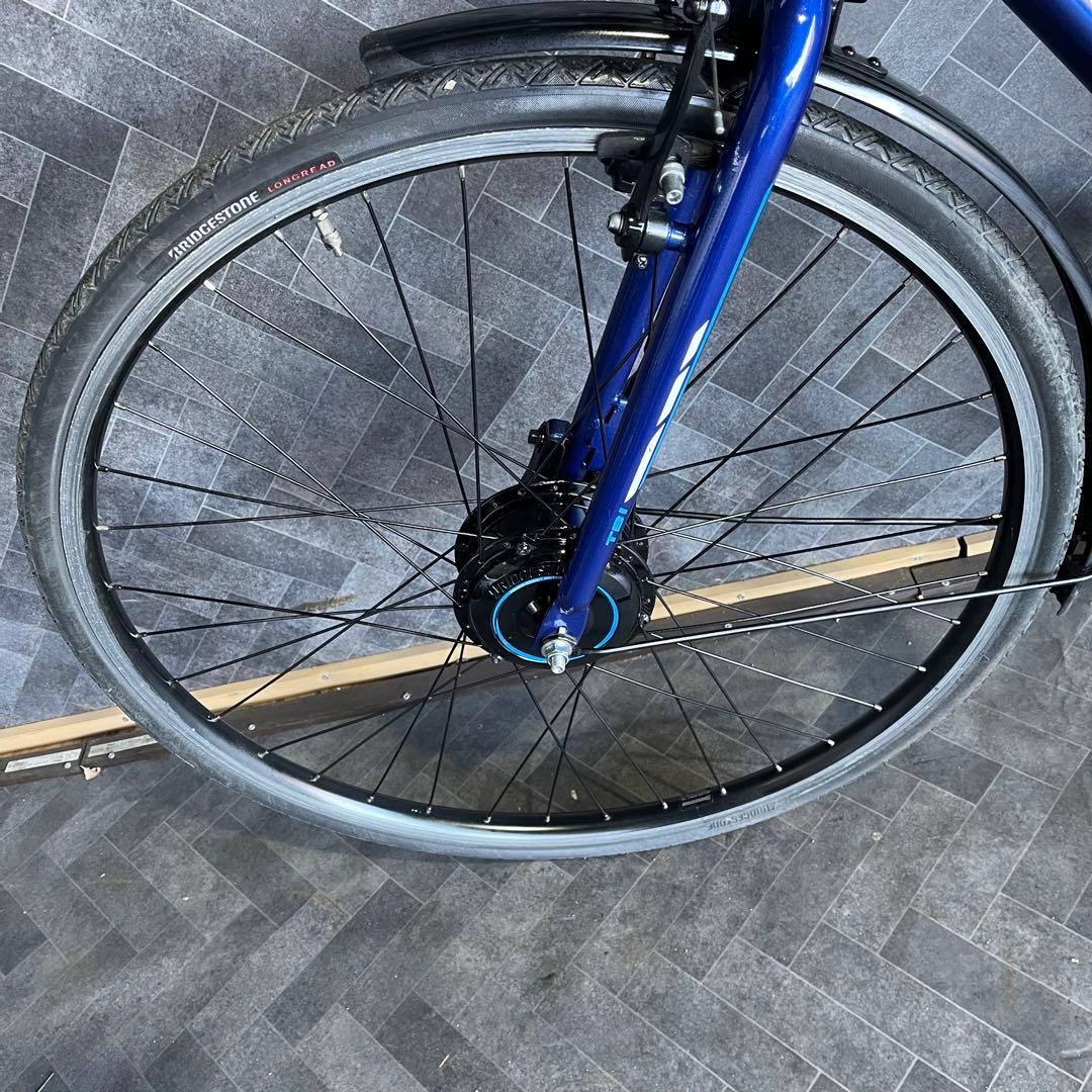 送料無料条件付 BRIDGESTONE 電動アシスト自転車 青バッテリーb200