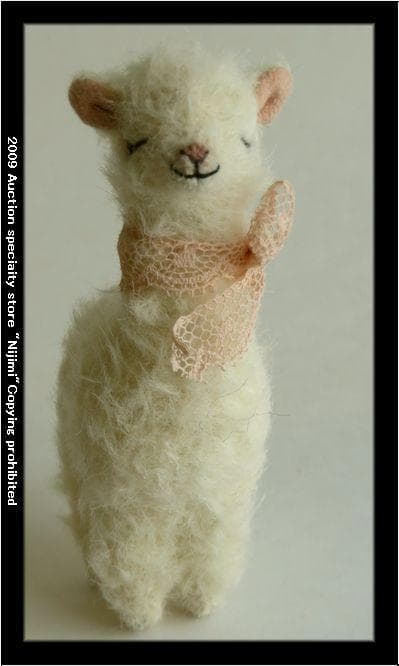 113■ぬいぐるみ作家 五十嵐めぐみ▲アルパカ Kutcha Kacha▼