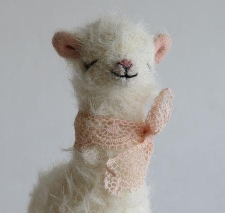 113■ぬいぐるみ作家 五十嵐めぐみ▲アルパカ Kutcha Kacha▼