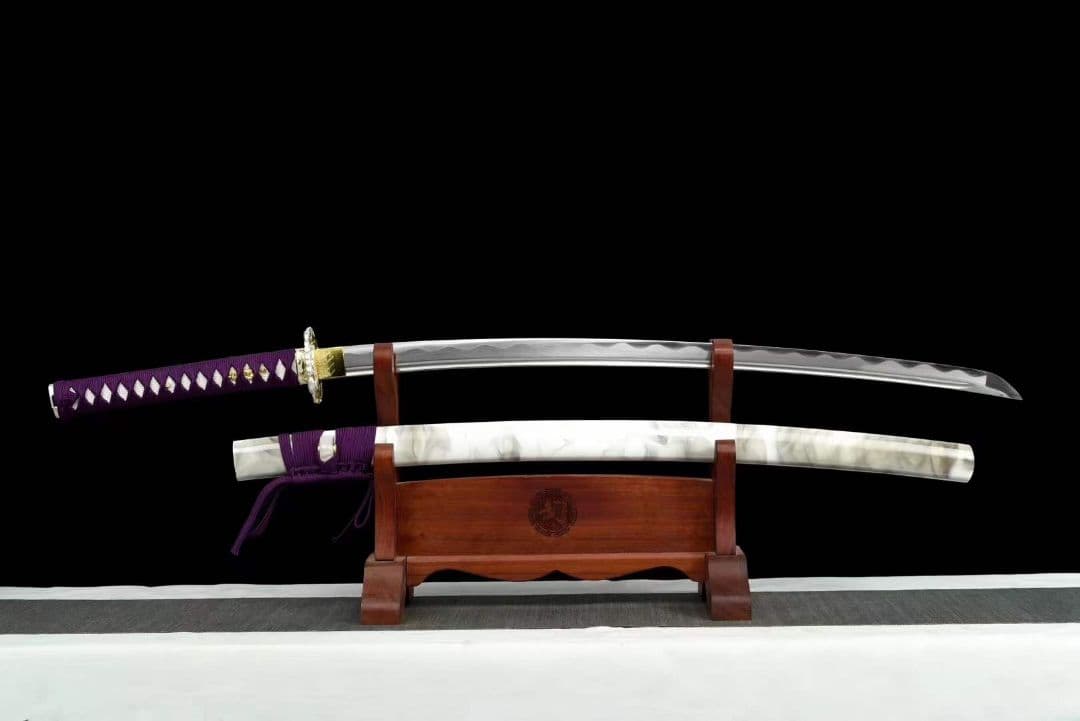 【紫妍】中炭素鋼武士刀 武具　刀装具　日本刀　模造刀 居合刀