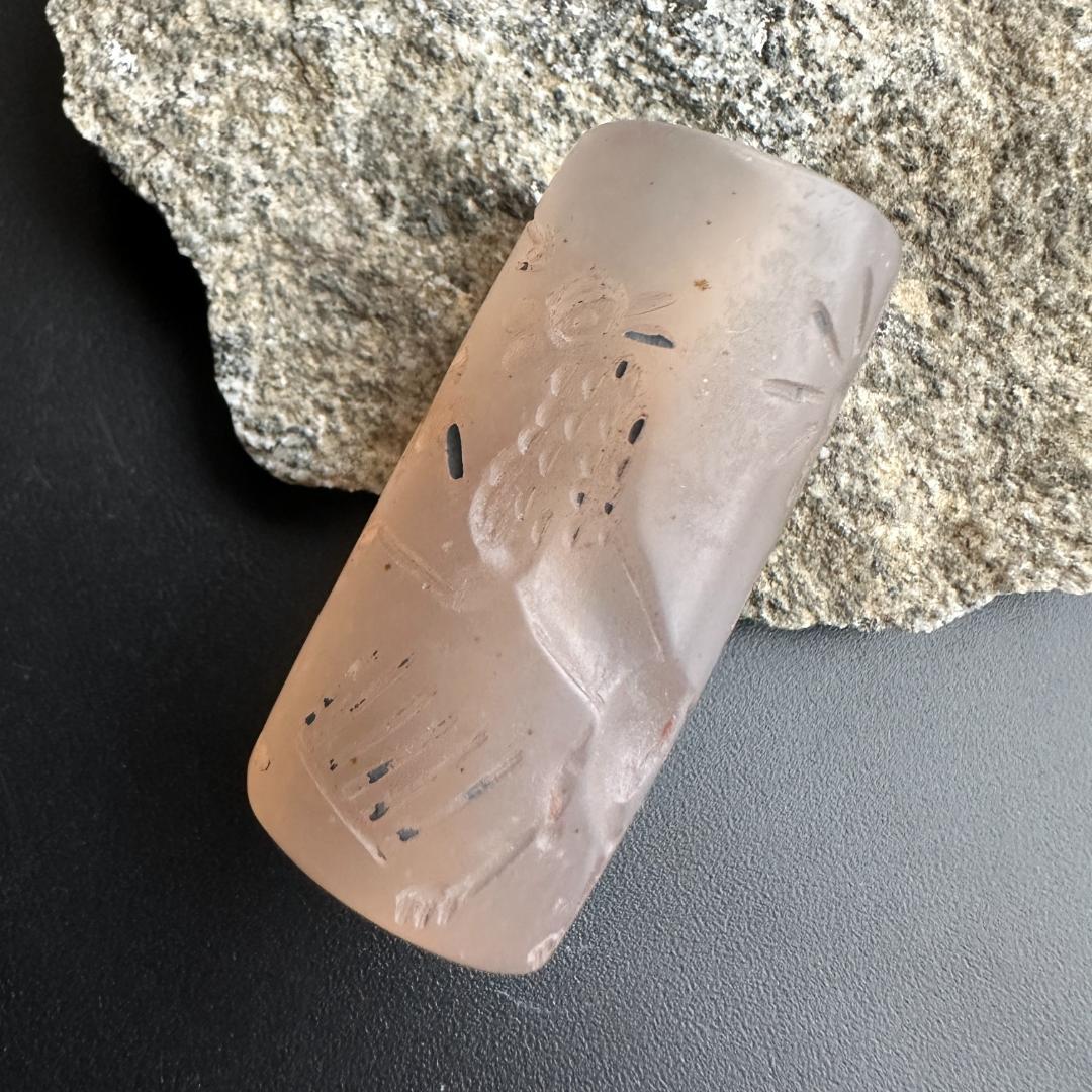 円筒印章 古代メソポタミア文明 英雄と怪物 スタンプ パワーストーン 1494