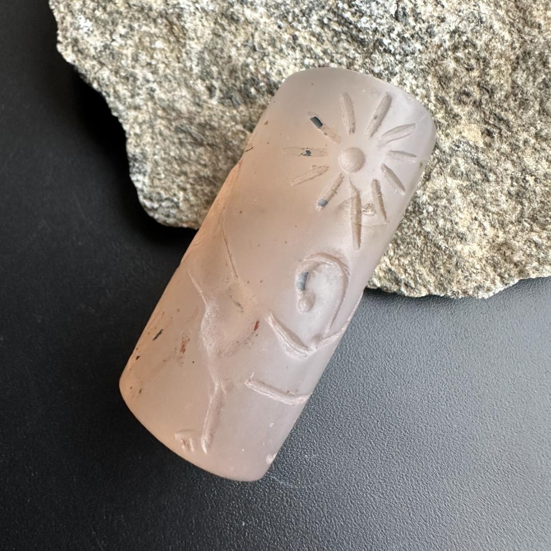 円筒印章 古代メソポタミア文明 英雄と怪物 スタンプ パワーストーン 1494