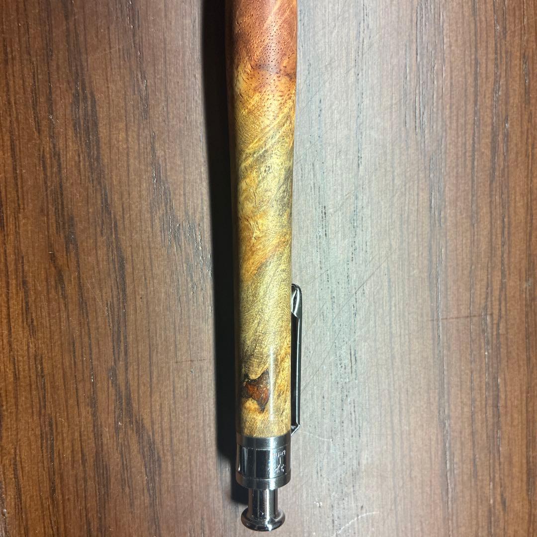 工房楔　シャーペン　花梨紅白