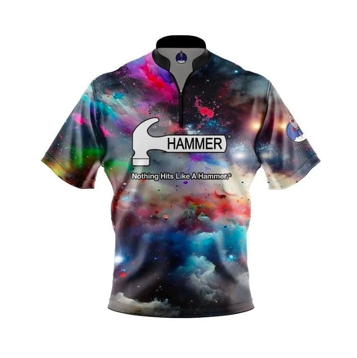 ✨新品✨ハンマー　2XLサイズ　宇宙　カラフル　大きいサイズ　ボウリングウェア