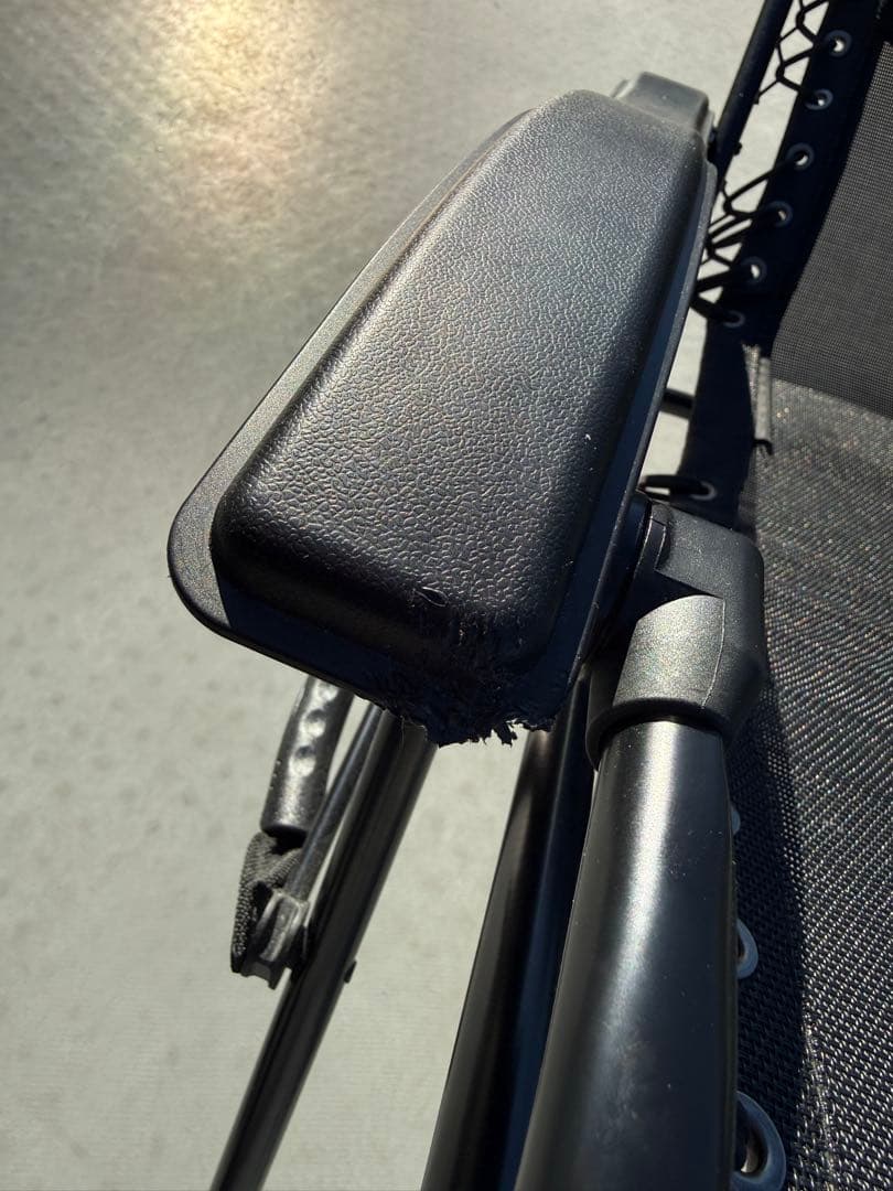 インフィニティチェア(希少な黒)&専用カップホルダー(コールマン)