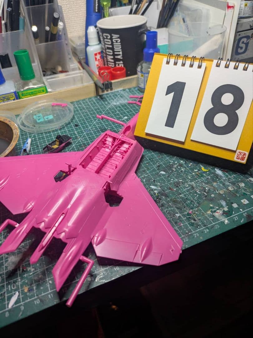 【置物otemoto様】【製作記録】F-22 ラプター アイマス 天海春香