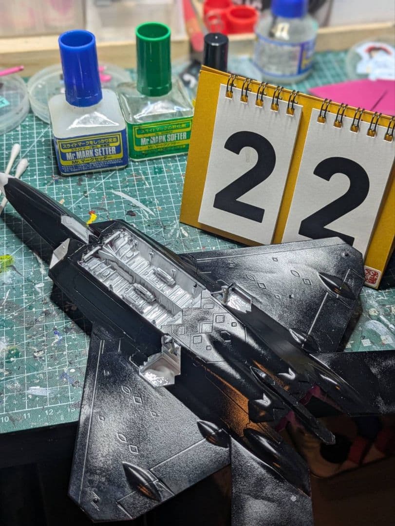【置物otemoto様】【製作記録】F-22 ラプター アイマス 天海春香