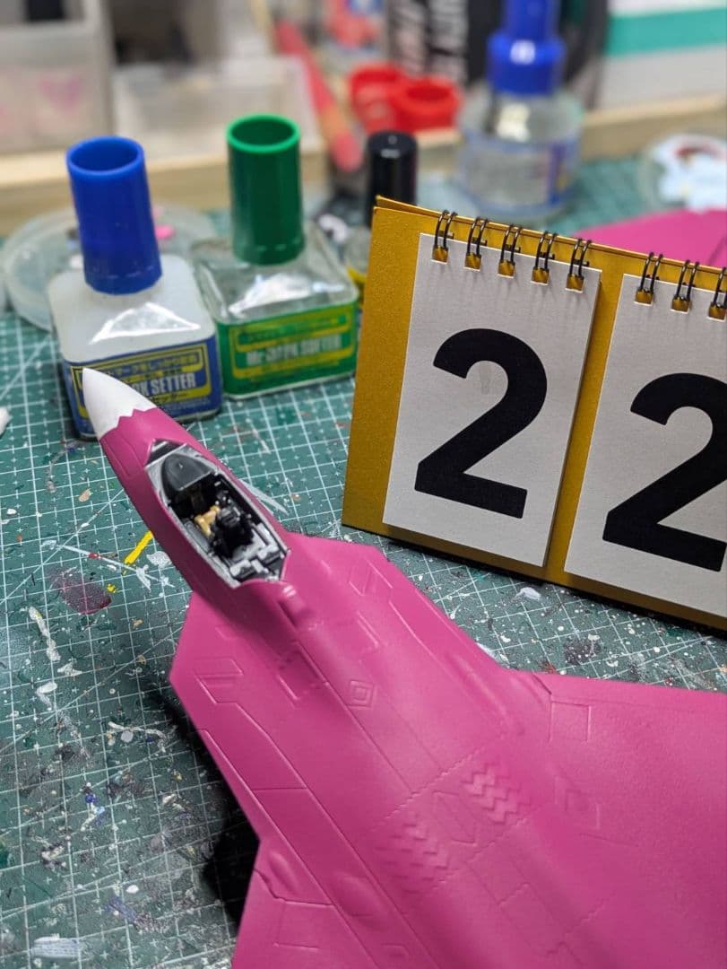 【置物otemoto様】【製作記録】F-22 ラプター アイマス 天海春香