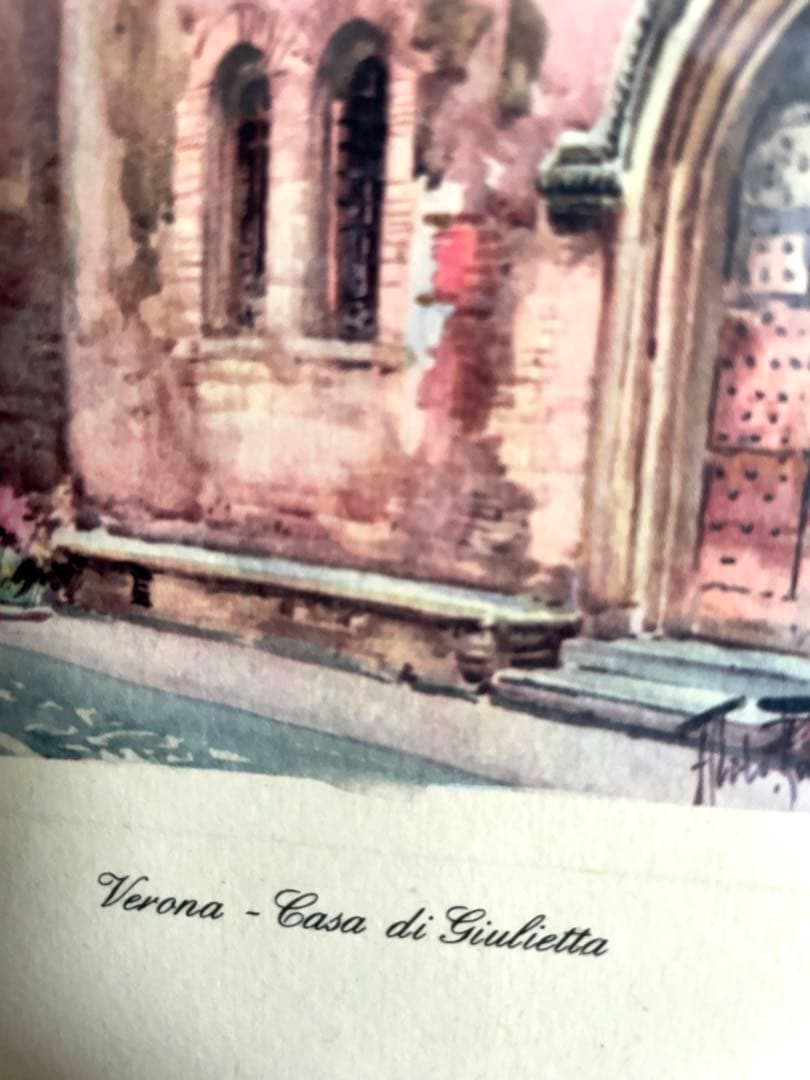 【新品】ヴェローナ ジュリエットの家 絵画