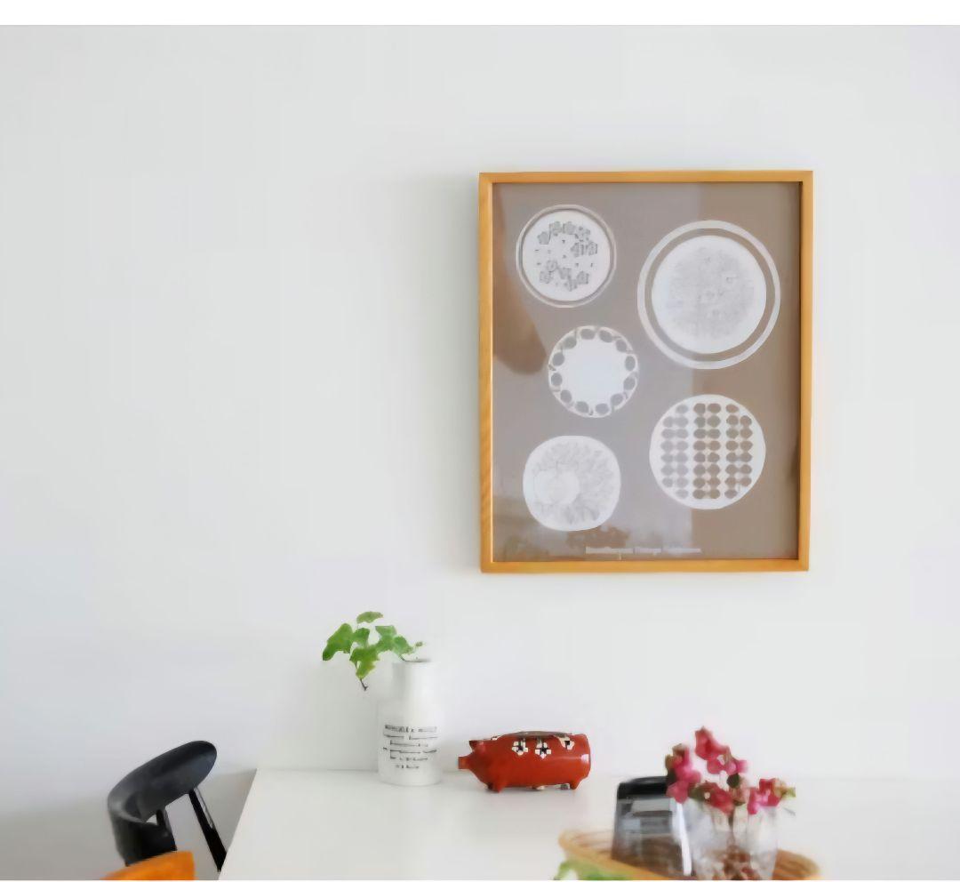 取り扱い終了品　北欧暮らしの道具店　額付きシルクスクリーン