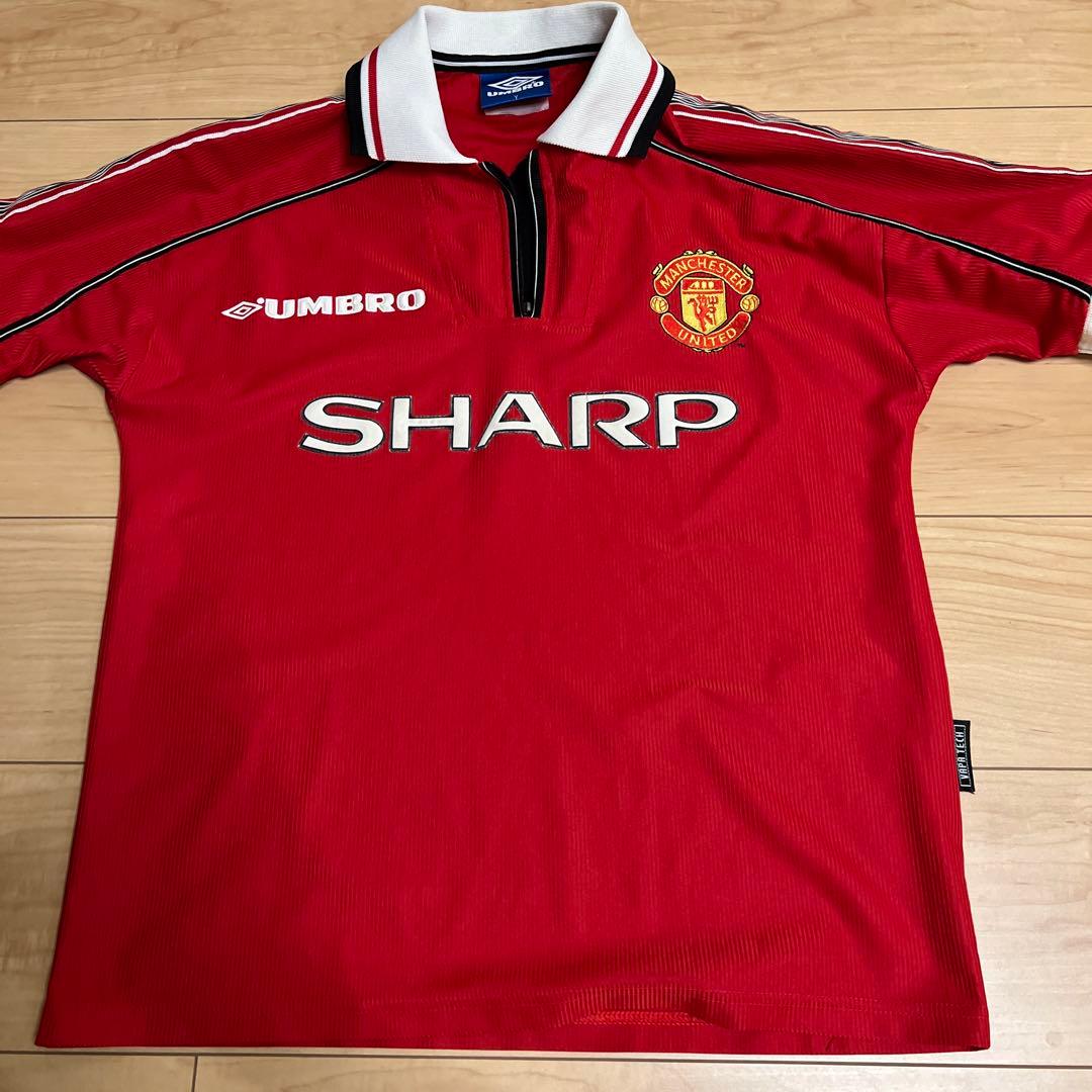 【希少90s】マンチェスターユナイテッド ゲームシャツアンブロSHARPサッカー