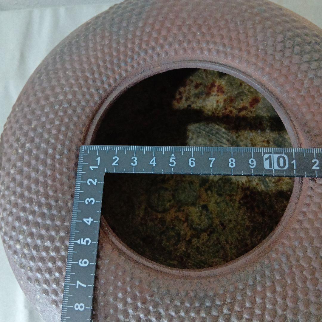 値下げ茶道具　色紙釜　佐藤清光作