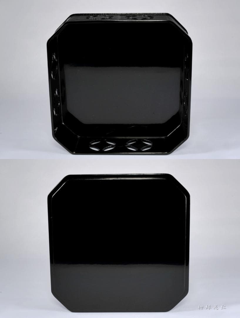 静峰 輪島塗 七宝透 縁高 共箱 縁高重 茶道具