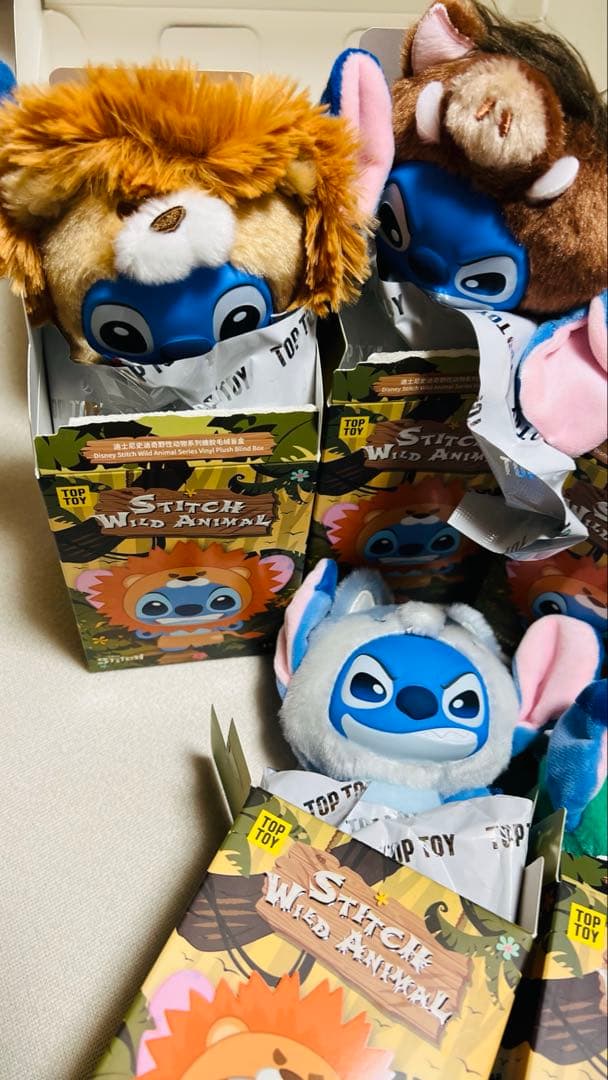 1月中限定価格　スティッチ TOPTOY ワイルドアニマル　 6個セット