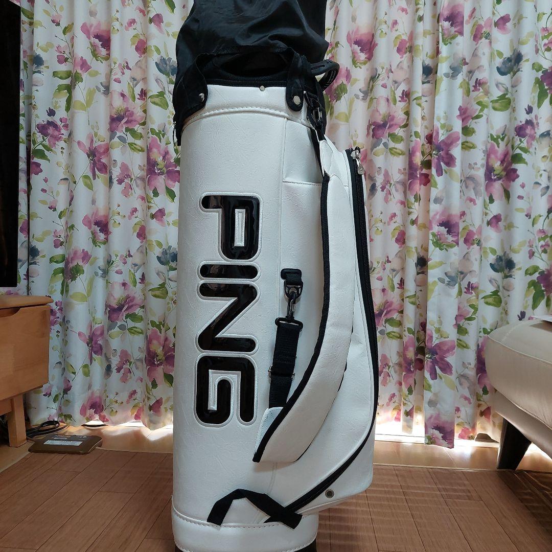PING ワンポケ キャディバッグ ホワイト