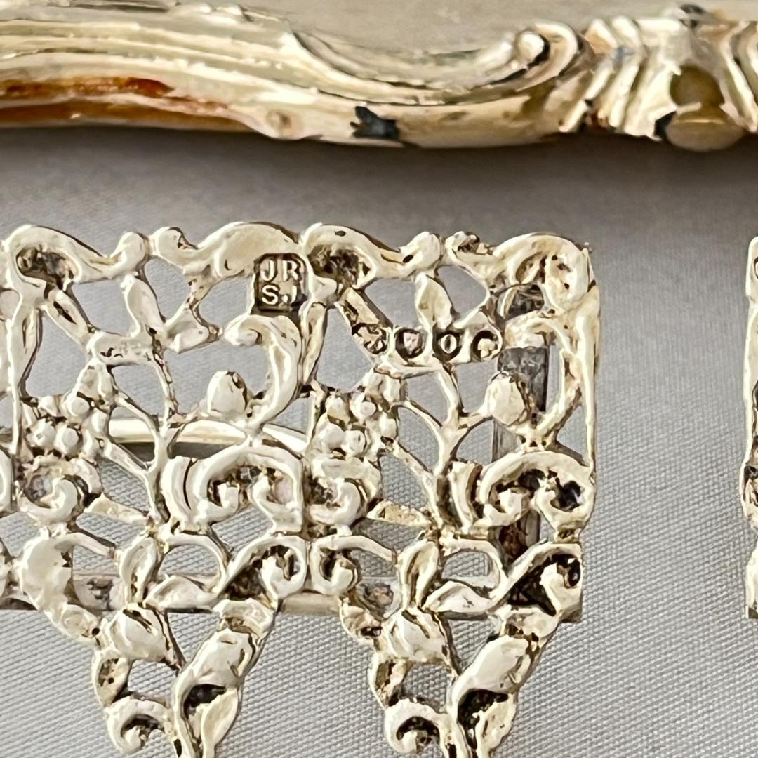 【Rosenthal, Jacob & Co.】メニューホルダー ペア【純銀】