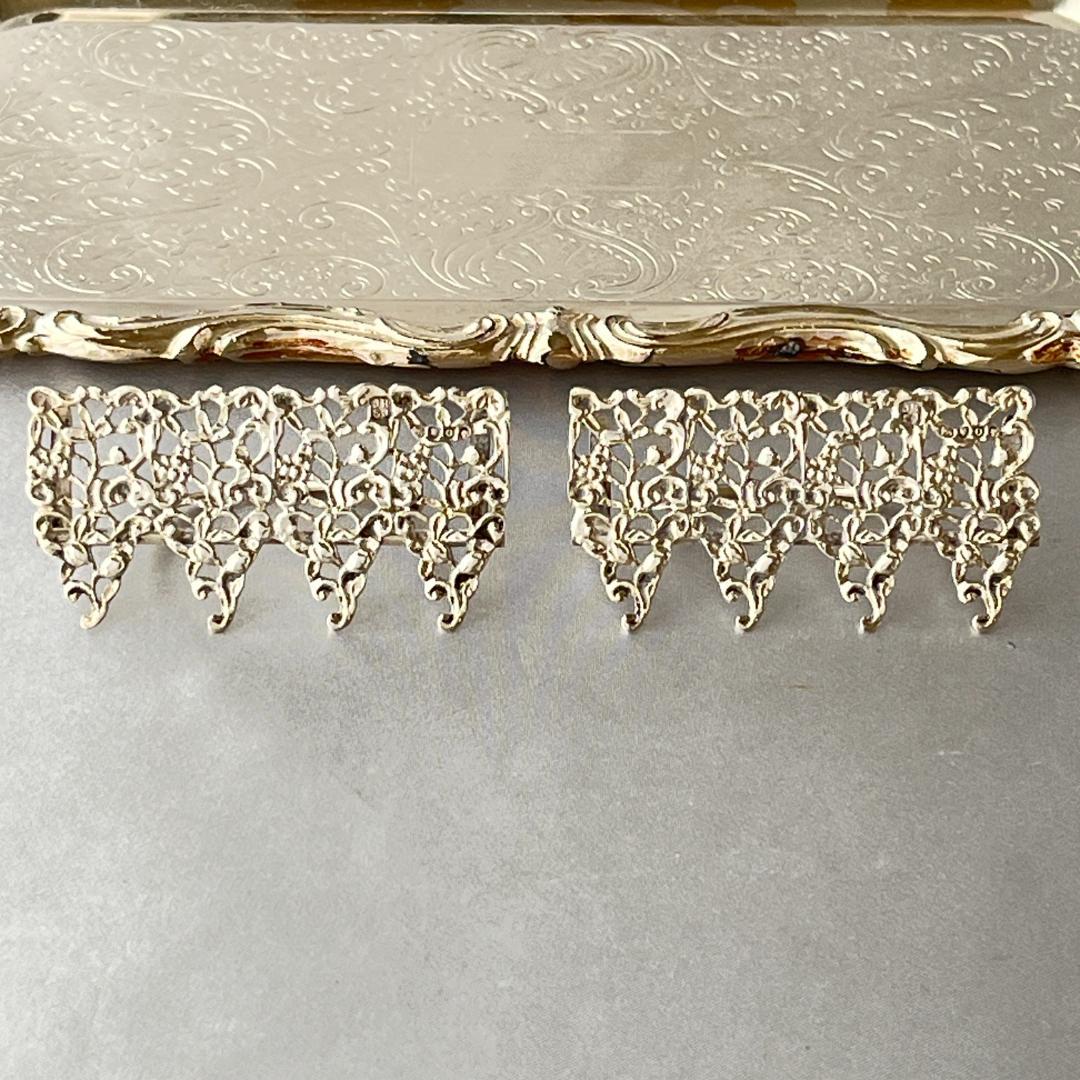 【Rosenthal, Jacob & Co.】メニューホルダー ペア【純銀】