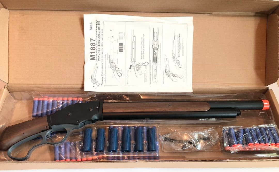 【最終お値下げ】プラ製 ナーフ排莢カート式 スポンジ M1887 ショットガン