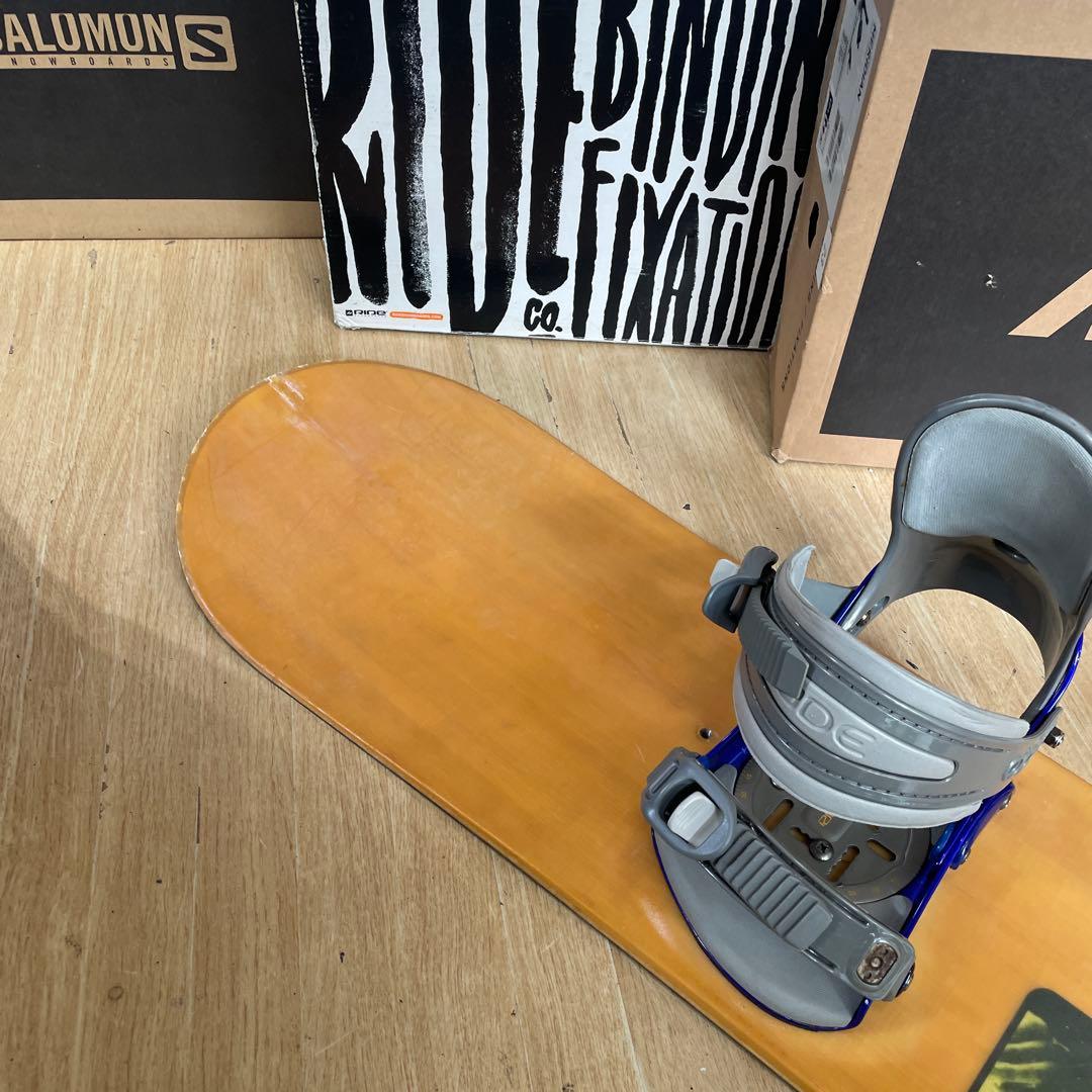BURTON×RIDE　バートン　スノーボードセット　ライド　バインディング付