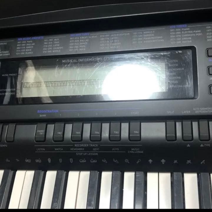 【CASIO】WK-500 キーボード　電子ピアノ　ペダル付き ※傷あり