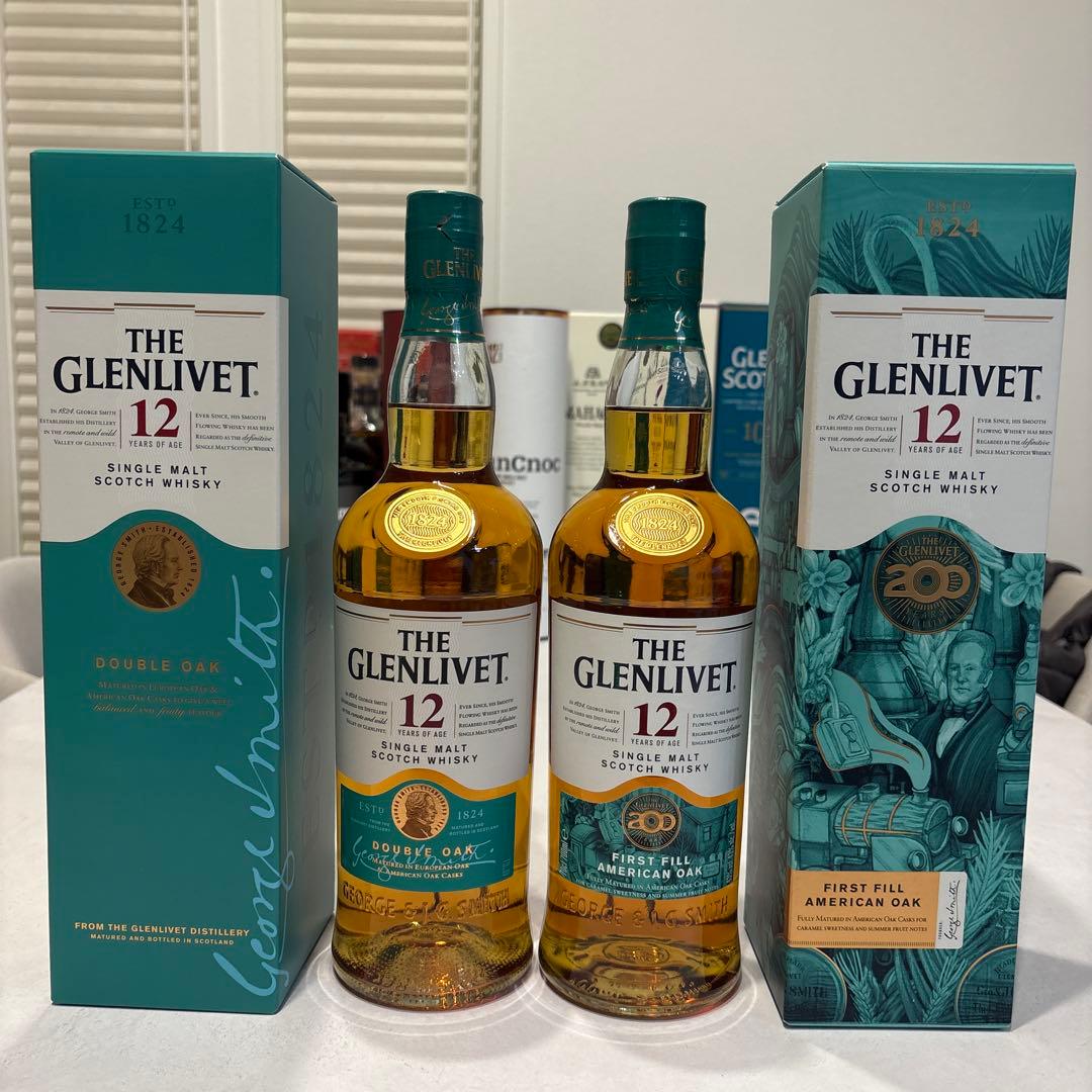 グレンリベット 12年 200周年シングルモルトウイスキー　2本セット