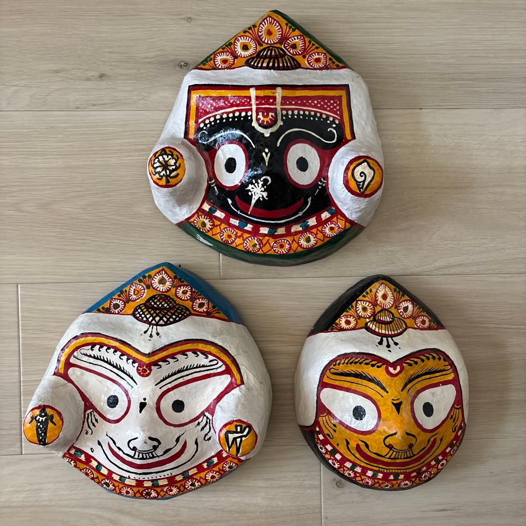 希少、博物館、ジャガンナート、ネパール、インド、お面、ヒンドゥー、みんぱく、民藝