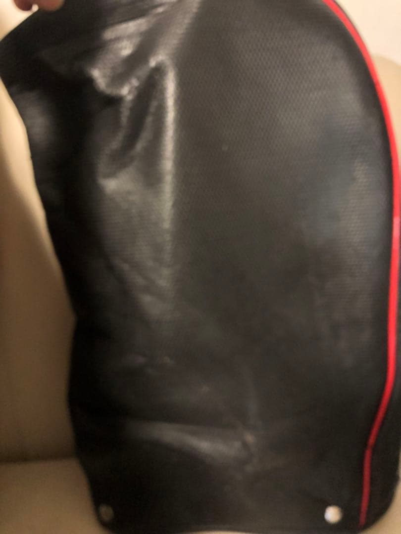 【送料込み】希少レア　ルコックスポルティフ　キャディバック　黒X赤　ゴルフバッグ