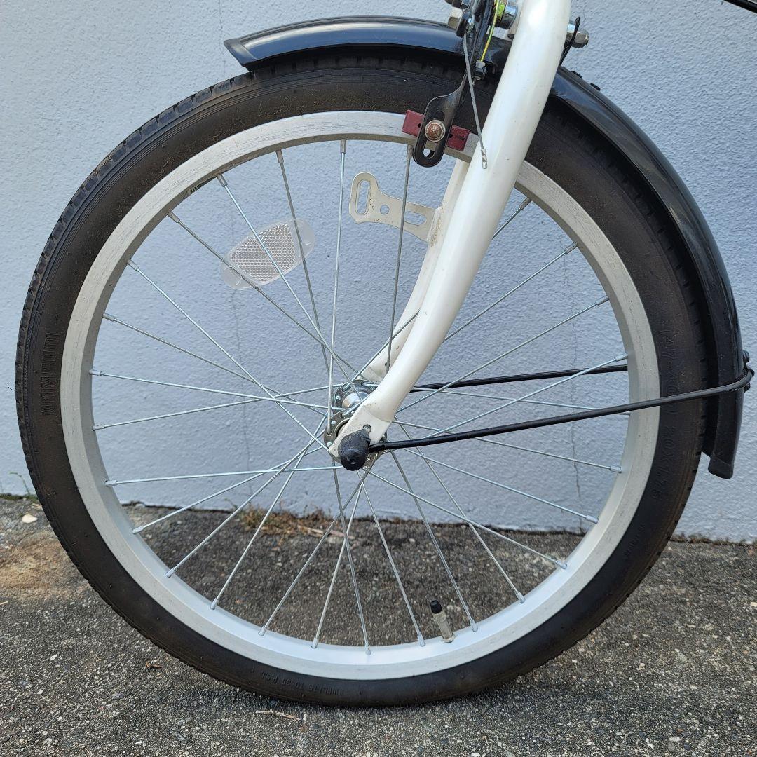 CANORO 20インチ 折りたたみ自転車 ホワイト