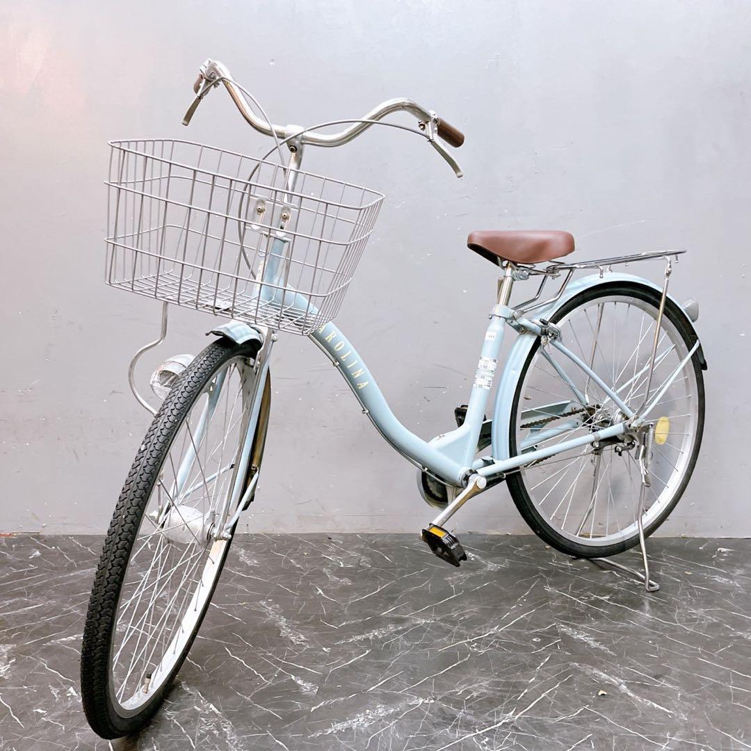 枚方市【904】《関西 引き取り》一般車 ママチャリ CAROLINA 水色