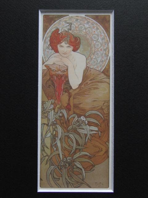 アルフォンス・ミュシャ、エメラルド、連作〈四つの宝石〉