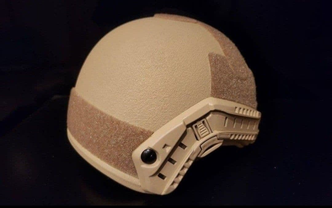 NIJ ⅢA(レベル3a)実物防弾ヘルメット サイズ:55㎝～62㎝、TAN