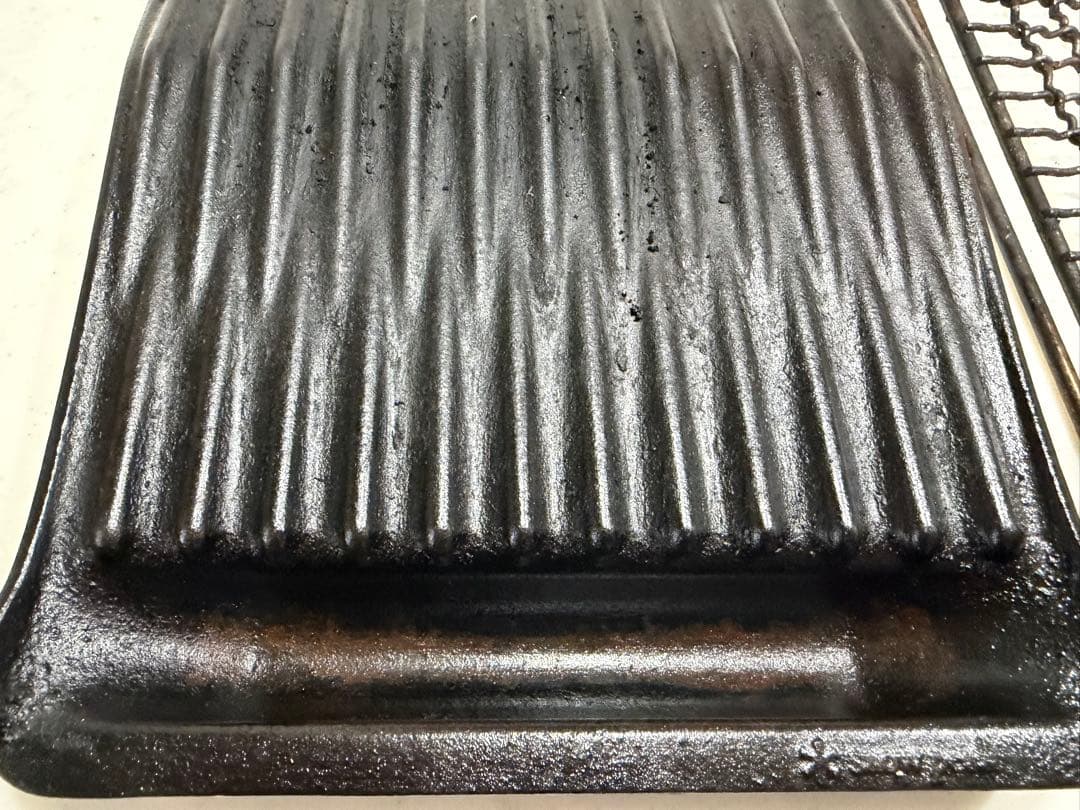 【廃盤】鋳鉄グリドルハーフ 焼アミステンレスハーフ お値引きしました！