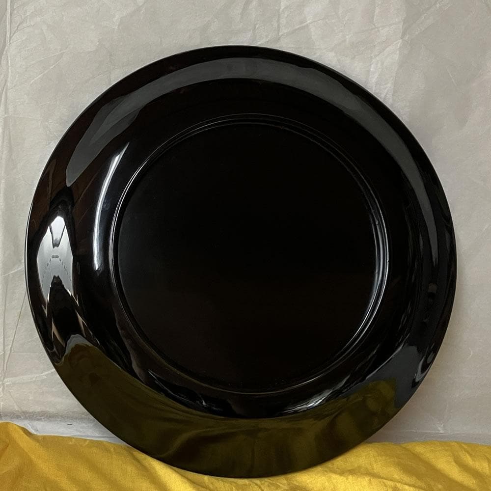 F1359 茶平一斎 松喰鶴 蒔絵 輪島塗 干菓子器 鶴蒔絵 菓子器 菓子盆