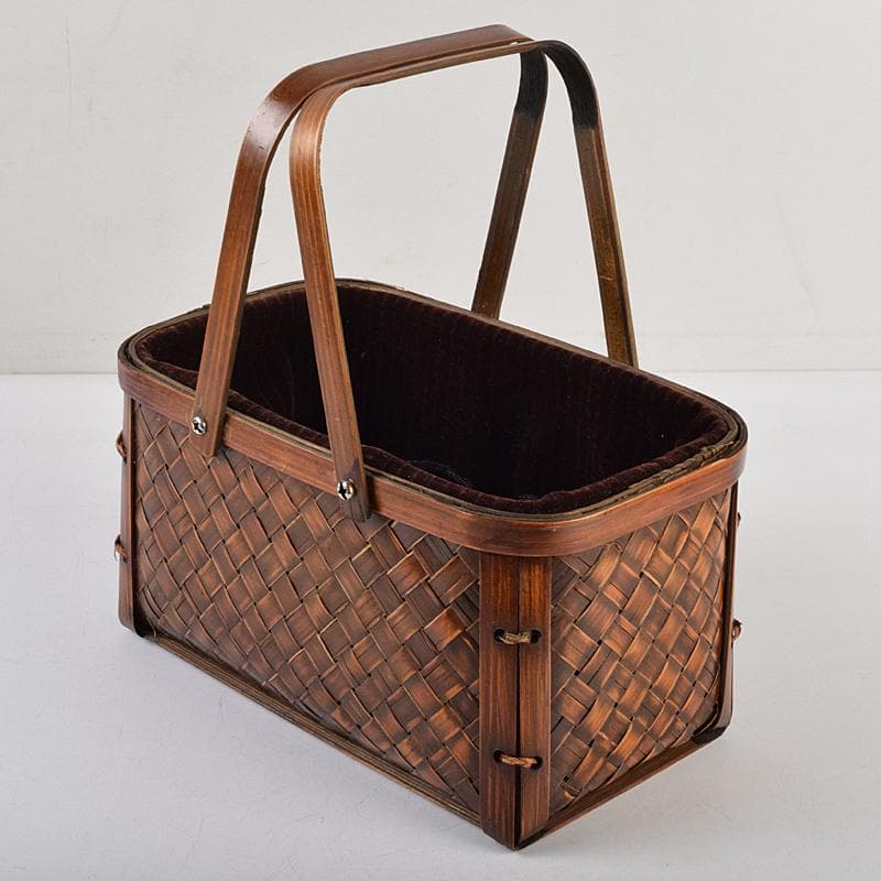 茶道具　御所篭　茶籠　黒楽茶碗　棗など　八点　一式　仕覆付　M　R9459