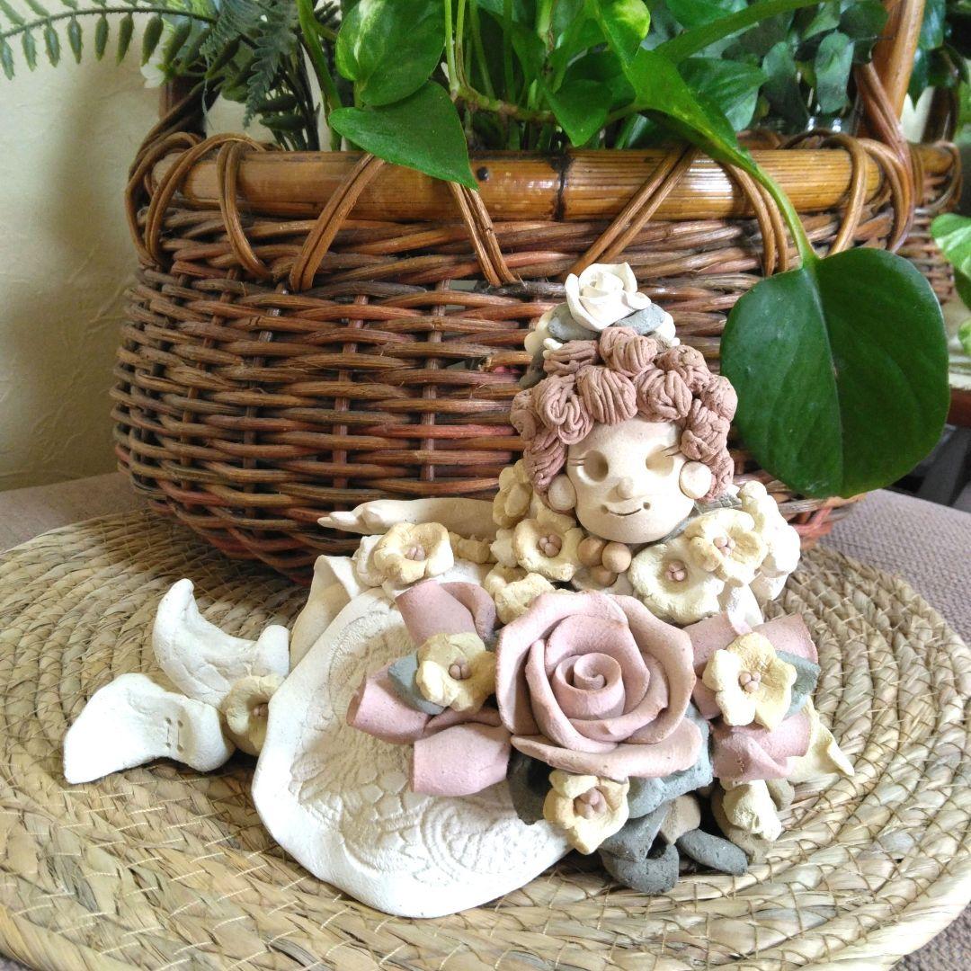 【SALE】笠間焼 陶芸 小林一富美作 森の妖精 ウエディング♡